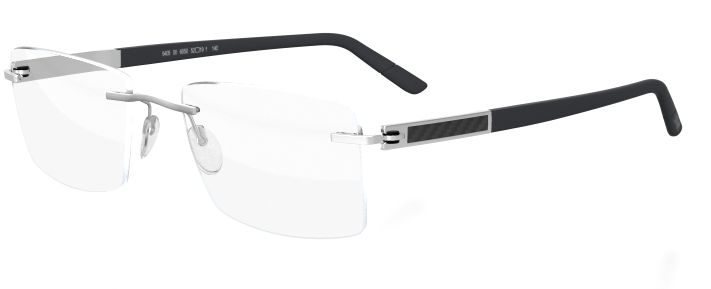 Silhouette 5402 Carbon Intarsia Rimless Glasses