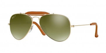 001/M9 (gold light brown leather) polarized/mirror lens