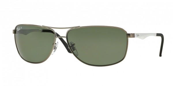 029/9A (matte gunmetal) polarized green lens