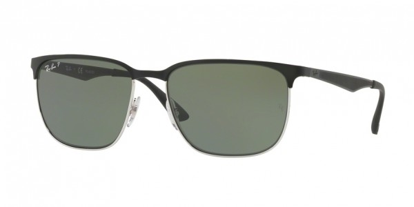 90049A (silver top black) green polarized lens