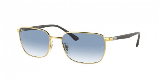 001/3F (gold) clear gradient blue lens