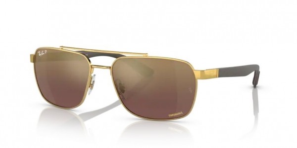 001/6B (gold) purple/gold gradient mirror polarized lens