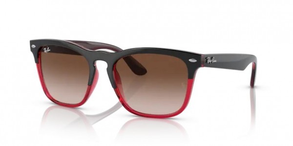 663113 (grey on transparent red) brown gradient lens