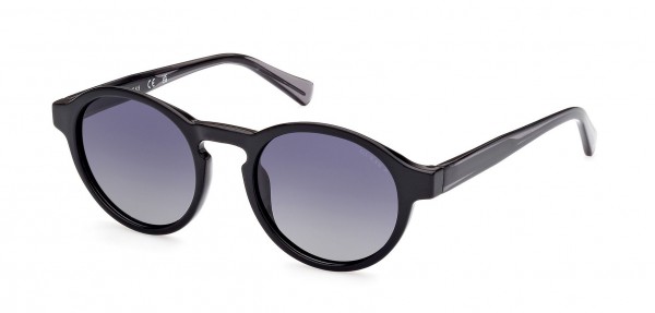 01D (shiny black) smoke polarized lens