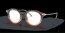 13B05R (striped gradient amber) photochromic clear to brown lens
