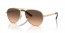 VAF50C (matte pale gold) brown gradient grey lens