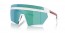 AAI08R (matte white) light green mirror blue lens