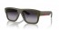 15X09U (green military matte) grey gradient lens