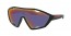 DG09Q1 (BLACK RUBBER) dark grey mirror blue/red lens