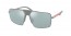 07S08L (matte alluminium) green mirr silver  lens