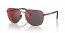 DG008F (rubbered black) dark grey mirror blue/red lens