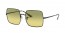 9152AB (black) photochromic yellow gradient green lens