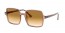 128151 (transparent light brown) clear gradient brown lens