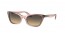 1344BG (transparent pink) brown vintage gradient lens