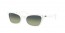 975/BH (white) green vintage gradient lens
