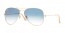 001/3F (gold) light blue gradient lens