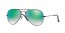002/4J (shiny black) green mirror gradient lens