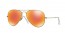 112/4D (matte gold) red mirror polarized lens