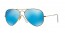 112/4L (matte gold) blue mirror polarized lens
