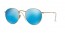 112/4L (matte gold) polarized blue mirror lens