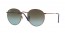 900396 (shiny dark bronze) light blue gradient brown lens