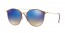 90118B (gold top beige) blue mirror grad. lens