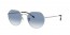 003/3F (silver) clear gradient blue lens