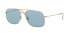 901380 (rubber gold) light blue lens