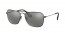 91396G (matte black antique) grey mirror silver lens