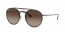 914413 (demi gloss gunmetal) brown gradient dark brown lens