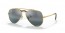 9196G6 (gold) grey mirror gradient dark blue polarized lens