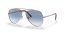 92023F (rose gold) clear to blue gradient lens