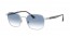 003/19 (silver) clear gradient blue lens