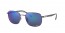 004/4L (gunmetal) polarized grey mirror blue lens