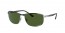 9144P1 (black on silver) polarized dark green lens