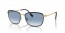 90003F (black on gold) blue gradient lens