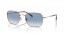 92023F (rose gold) blue gradient lens