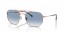 92023F (rose gold) blue gradient lens