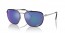 91444L (black on silver) grey chromance polarized mirror blue lens