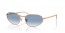 92023F (rose gold) blue gradient lens
