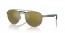 92696O (gunmetal) green and gold chromance polarized gradient lens