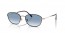 92723F (black on rose gold) clear gradient blue lens