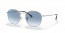 003/3F (silver) clear blue gradient lens