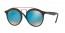 6252B7 (matte black) gradient blue mirror lens