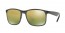 876/6O (shiny grey) green mirror gold grad polarized lens