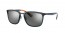 636488 (transparent dark blue) grey mirr gradient silver lens