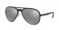 601S5J (matte black) grey mirror silver lens