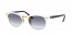 642519 (white) clear gradient light blue lens