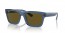 668073 (transparent dark blue) dark brown lens