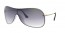 64220U (demigloss white) clear gradient violet blue lens